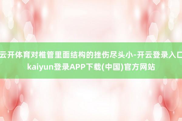 云开体育对椎管里面结构的挫伤尽头小-开云登录入口kaiyun登录APP下载(中国)官方网站